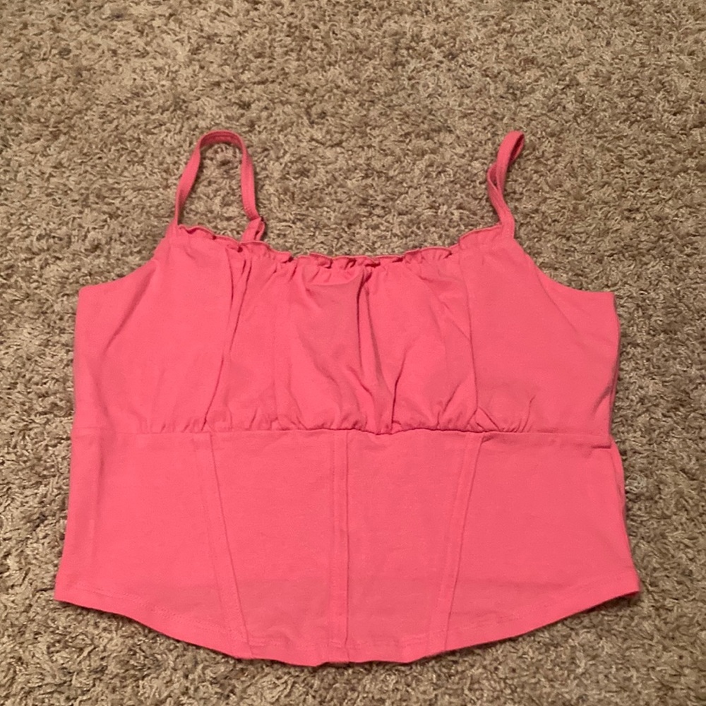 Pink Hollister size L tank